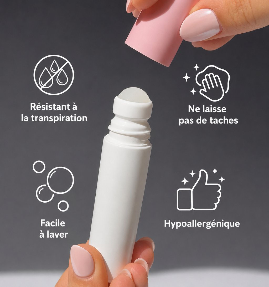 ROLL-ON Adhésif - Fini les Vêtements qui Glissent